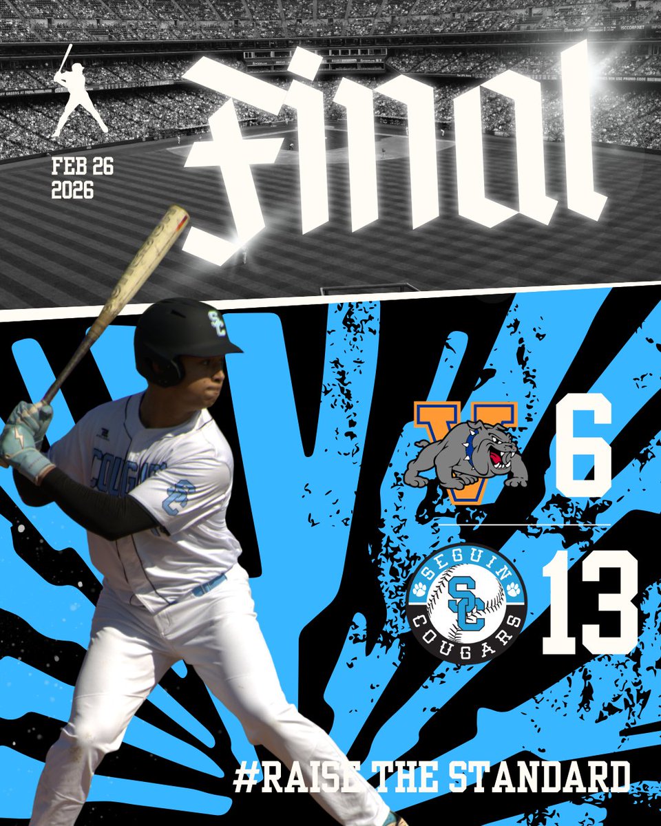 seguinbaseball's tweet photo. Seguin goes 1-1 last night, getting the Win versus Venus and falling short against Amarillo Caprock. Seguin faces Fort Worth Dunbar tonight at 8pm at Seguin HS. #RTS #RaiseTheStandard @blin_jr @coachjoegordon @AISD_ATH @CoachJackson817 https://t.co/YJVmRwXjhF