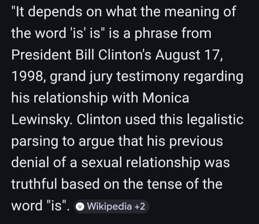 It depends on  what your definition of "is" is?  It is all theater, we are not a serious country..