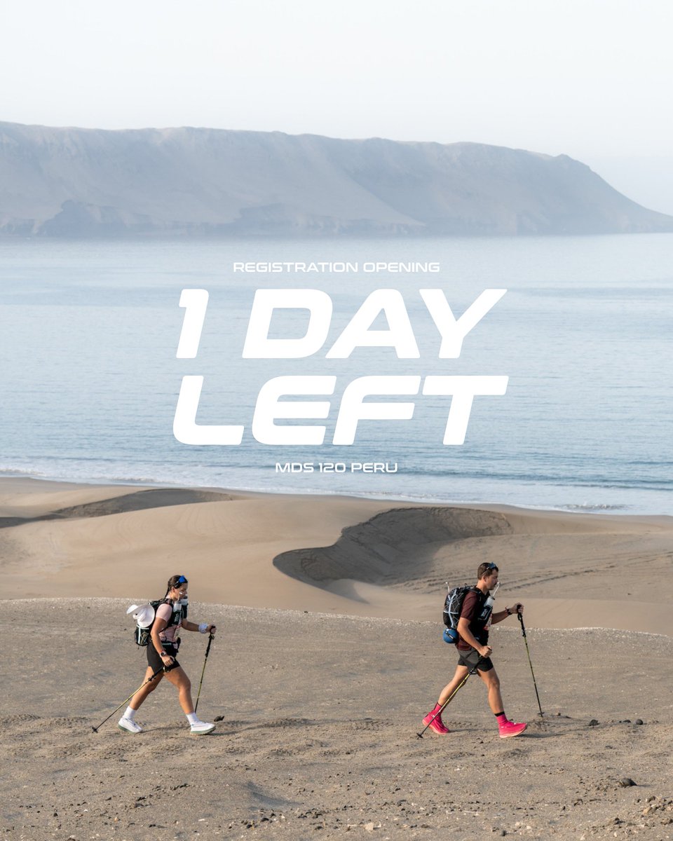 marathonDsables's tweet photo. Your next adventure drops tomorrow!
From dream… to start line, registration for the MDS120
Peru opens toorrow, March 11 at 12pm (UTC+1).

Experience the adventure of a lifetime in Ica desert
from Nov. 28 to Dec. 5, 2026! https://t.co/scNm8fmXf4