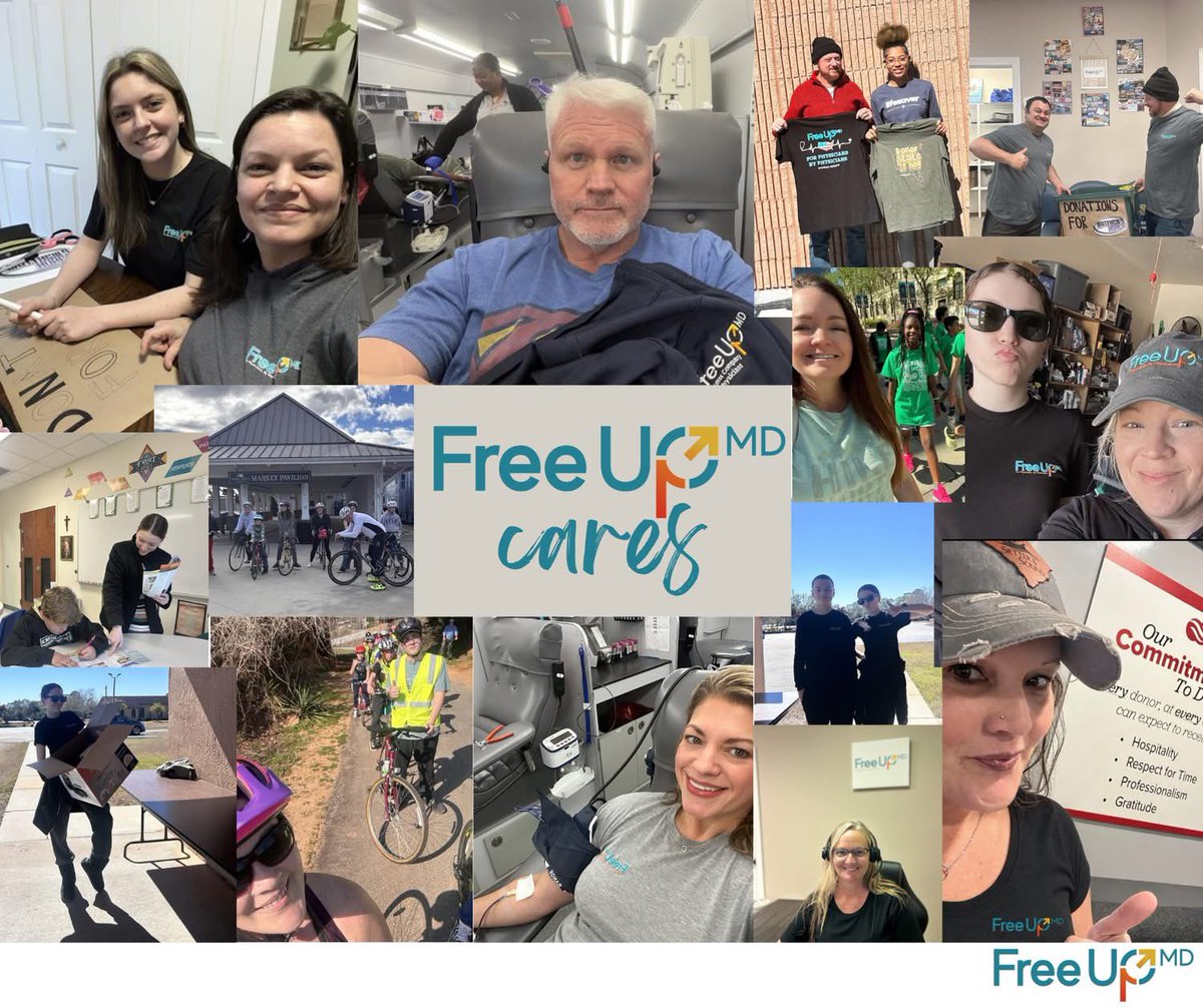 FreeUpMD's tweet photo. In honor of Heart Month, our team committed to giving back to the communities we serve. From donating blood to providing essential goods and volunteering our time, we focused on making a meaningful impact where it matters most. https://t.co/R5Dh0TseBS