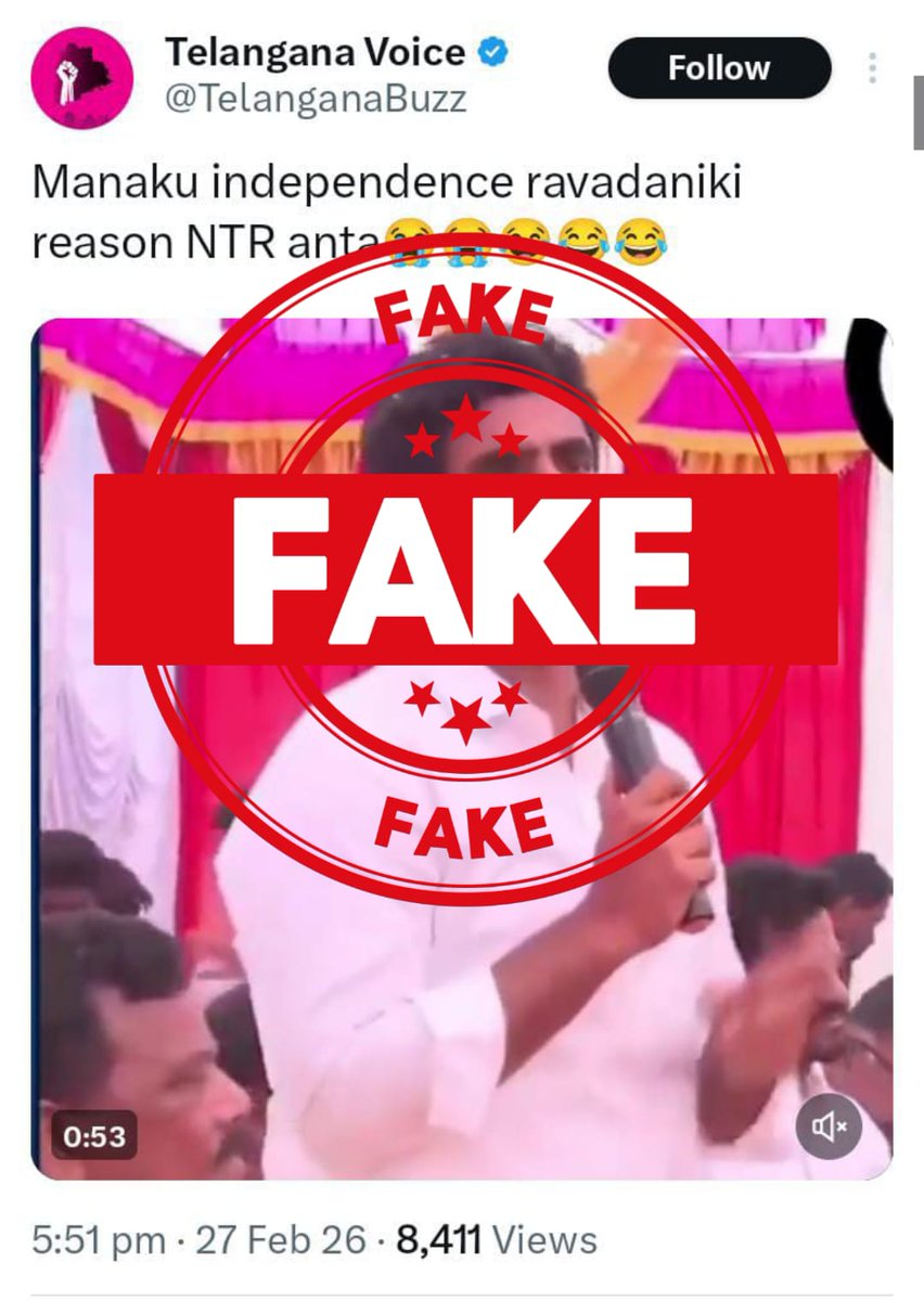 Fact Check TDP tweet media