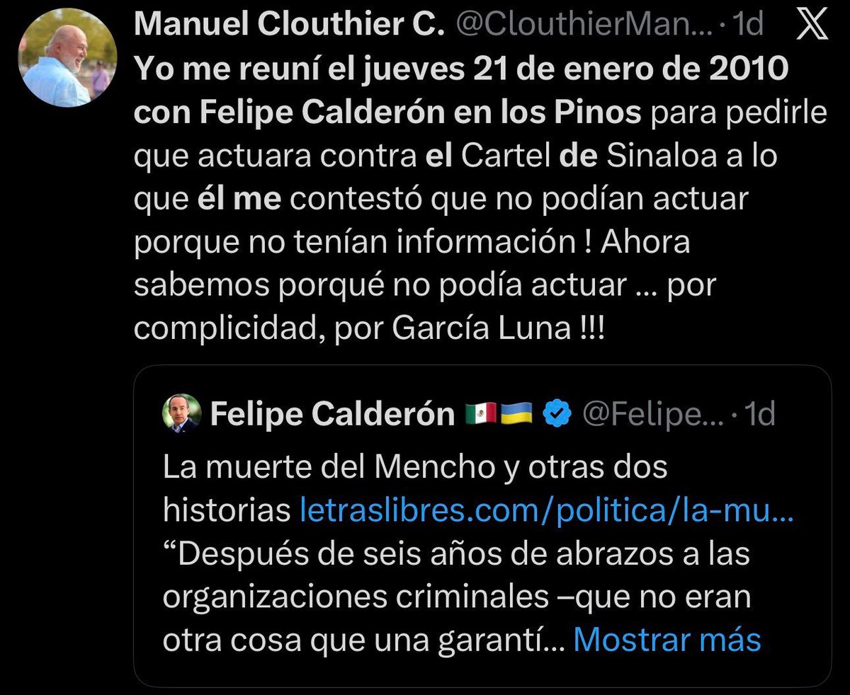 ZuritaCarpio's tweet photo. Este fin de semana no olviden que Felipe Calderón es narco https://t.co/6FY1DLjG1T