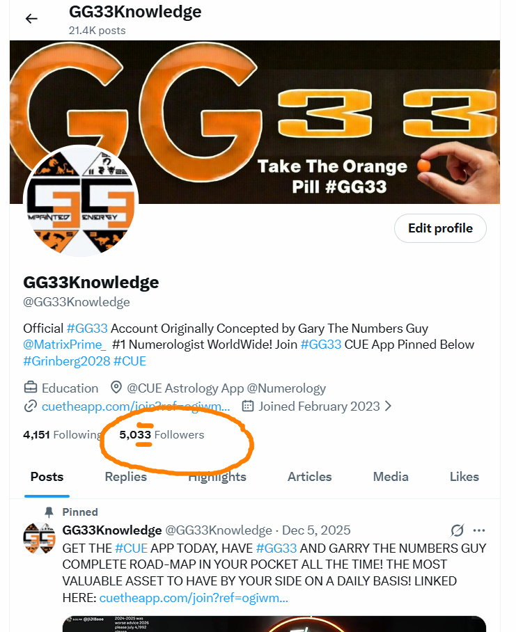 GG33Knowledge's tweet photo. #taketheorangepill #thirtythree #GG33 https://t.co/IUGf8y8lQd