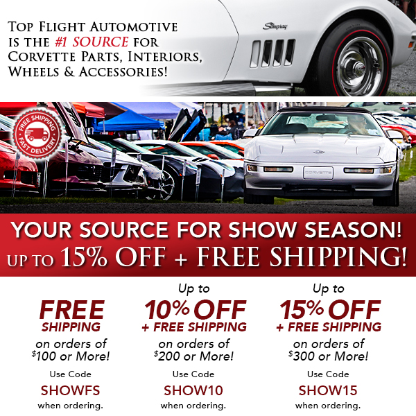 TopFlightAuto1's tweet photo. SAVE UP TO 15% OFF + FREE SHIPPING!
Is your ride ready for car show season? Let us help with the industry’s largest selection of Corvette parts, interiors and accessories!
Offers expire 3/5/26
Click Here to Save📷
https://t.co/1362Ybx8NQ
#Chevy #Corvette #CorvetteParts https://t.co/gUj71MS8RR