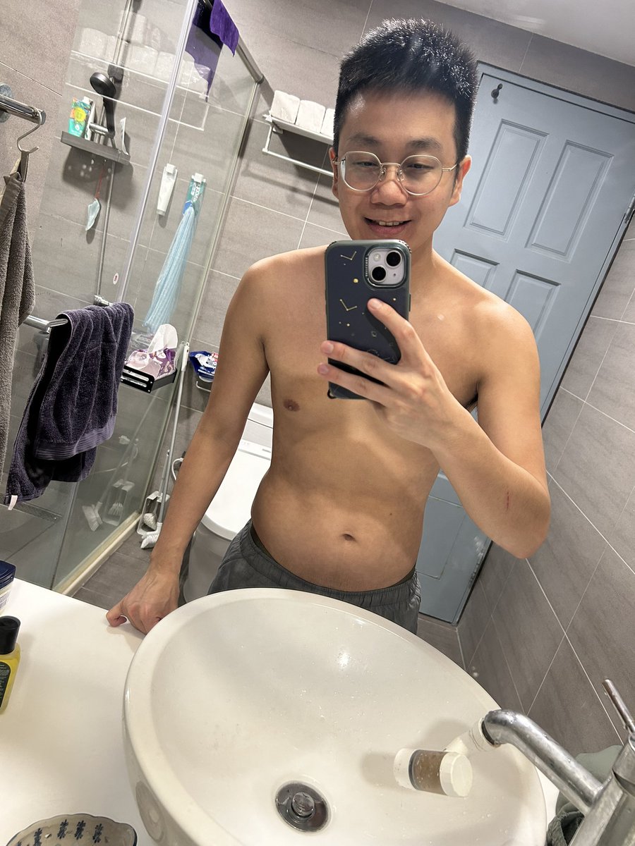 Bodymind0531's tweet photo. 運動想壯一點，不小心就變胖一點🥳🥳🥳 https://t.co/xX9DXiJ7uY