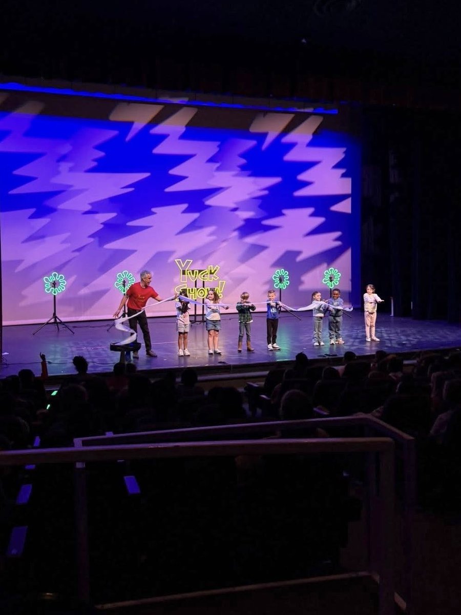 TempleISD's tweet photo. Elementary students across Temple Independent School District are taking field trips to the Cultural Activities Center to experience the “YUCK Show” as part of the district’s Arts in Education program.

This lively performance blends science, comedy, and plenty of audience participation into a colorful and engaging celebration of learning! #TempleISDproud
