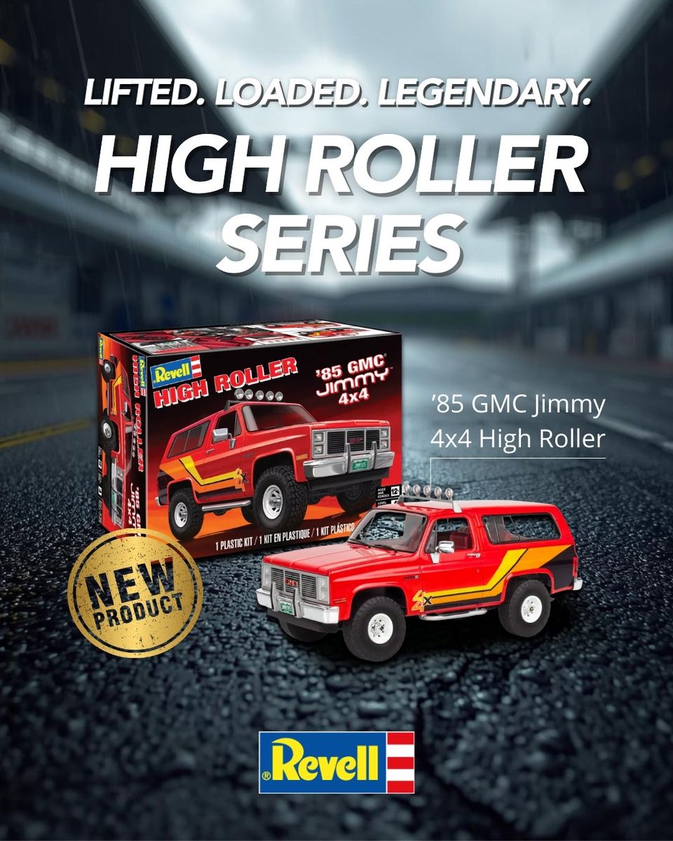 RevellUSA's tweet photo. Ever wanted to build your own off-roader? 😎🛠️ With the ’85 GMC Jimmy High Roller, you can! 🚙
🛠️ Get yours here: https://t.co/UO6sY6r0wV
#RevellModels #ModelKit #ScaleModel #ModelBuilding #HighRoller #GMCJimmy #ClassicTrucks https://t.co/0hnsJT7zR1