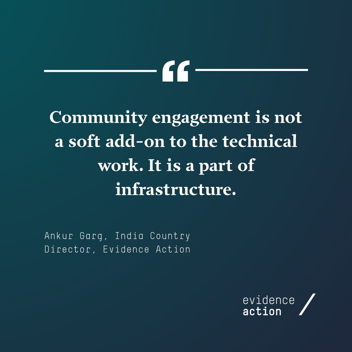 Evidence Action tweet media