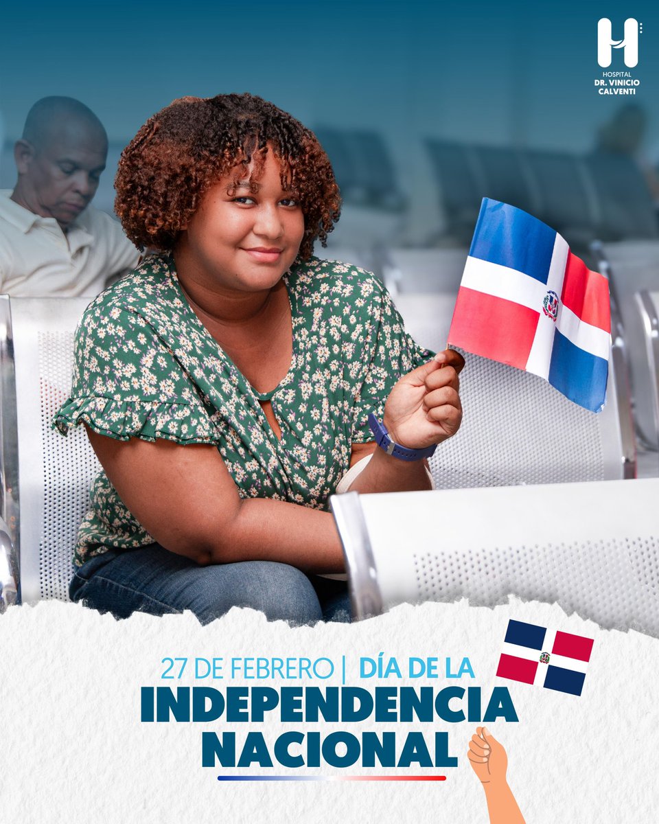 HCalventiRD's tweet photo. 🏥 En el marco del Día de la Independencia Nacional, el Hospital Calventi conmemoró esta fecha junto a los pacientes que acudieron hoy a consulta. https://t.co/uCQQ96X9Gt