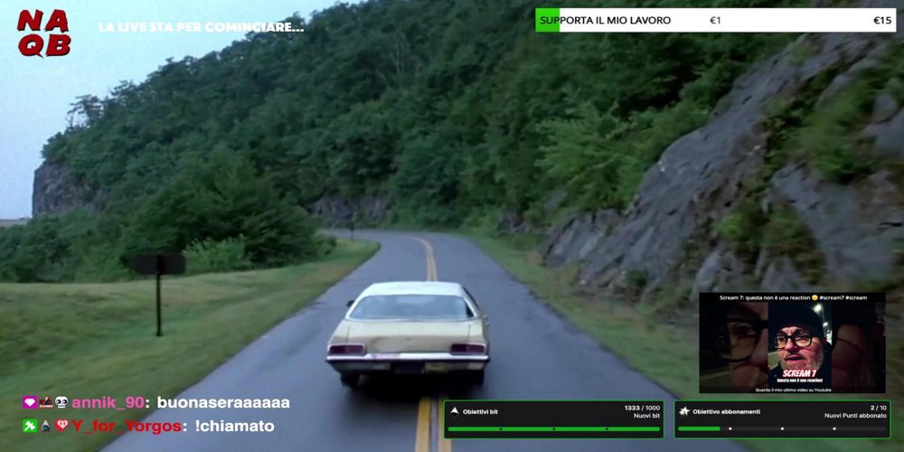 Sono in live ora su Twitch! Entra subito per parlare con noi di cinema horror! 💀🎬  | Just Chatting twitch.tv/naqb | ##CinemaHorror #FilmHorror #TwitchItalia #HorrorItalia #InLiveOra #LiveHorror #PodcastItalia #SerataHorror #AmantiDellHorror #DaNonPerdere