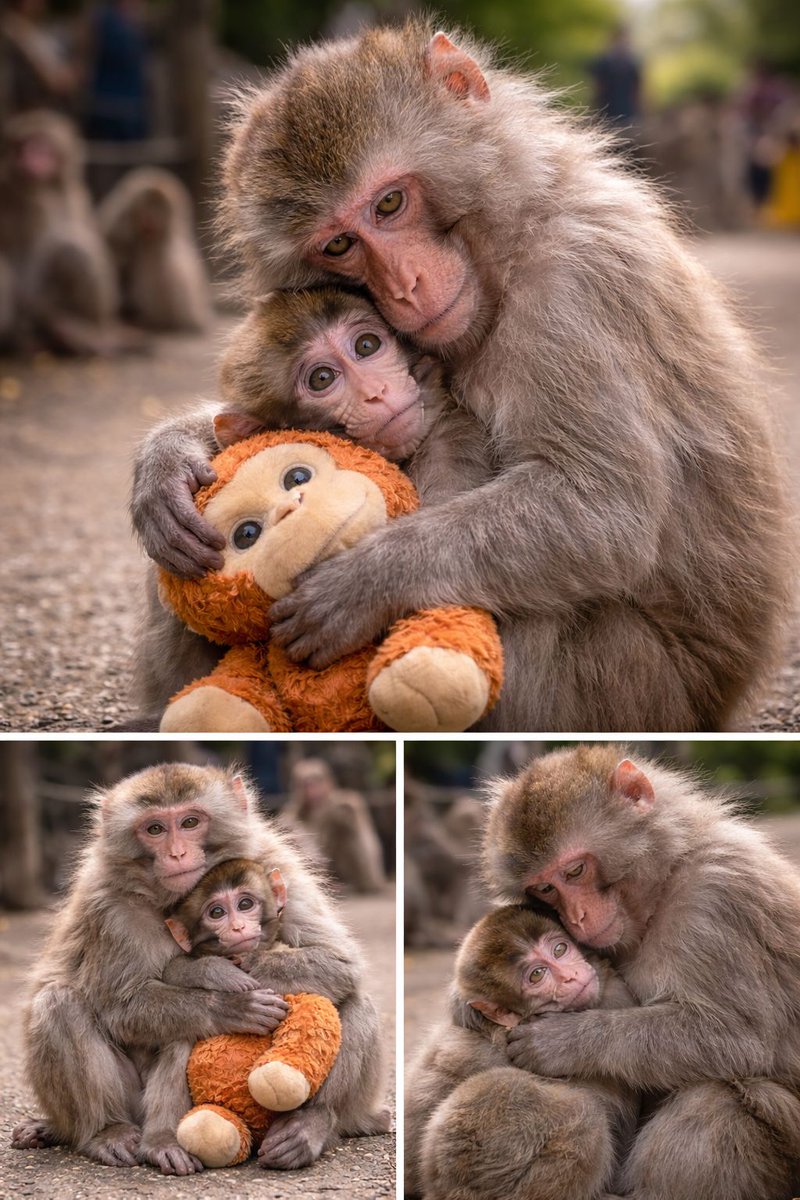 The monkey who is little Punch's protector now is Go-chan, who grew up in a circus where other monkeys bullied him. 
Maybe it’s because pain recognizes pain.
Go-chan didn’t see a strange monkey. He saw a reflection.
Two souls who had both struggled to belong have found each other