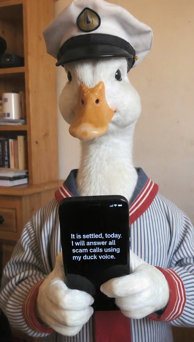 carlosdepaula1's tweet photo. My as well have some fun with the scammers. There is technology to block these calls, but large companies do not want it deployed. #ducks #ScamAlert #scammer #scams https://t.co/zzJXHNF6i9