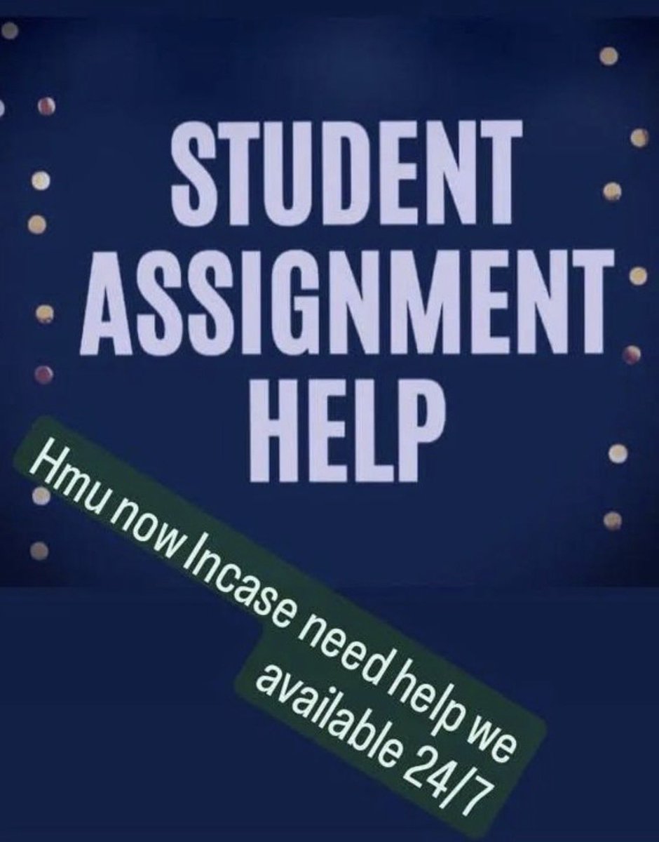 bolt_creatives's tweet photo. Need help with the following assignments:
Pay paper••
Pay essay
#Sociology
Physics
#Psychology
Chemistry
#Analytics
Geometry 
#Agriculture
Pharmacy
#Accounting
Assignment
#Homework due
Excel paper
#Engineering
History 
Trigonometry.... https://t.co/OjeknWA2qM
