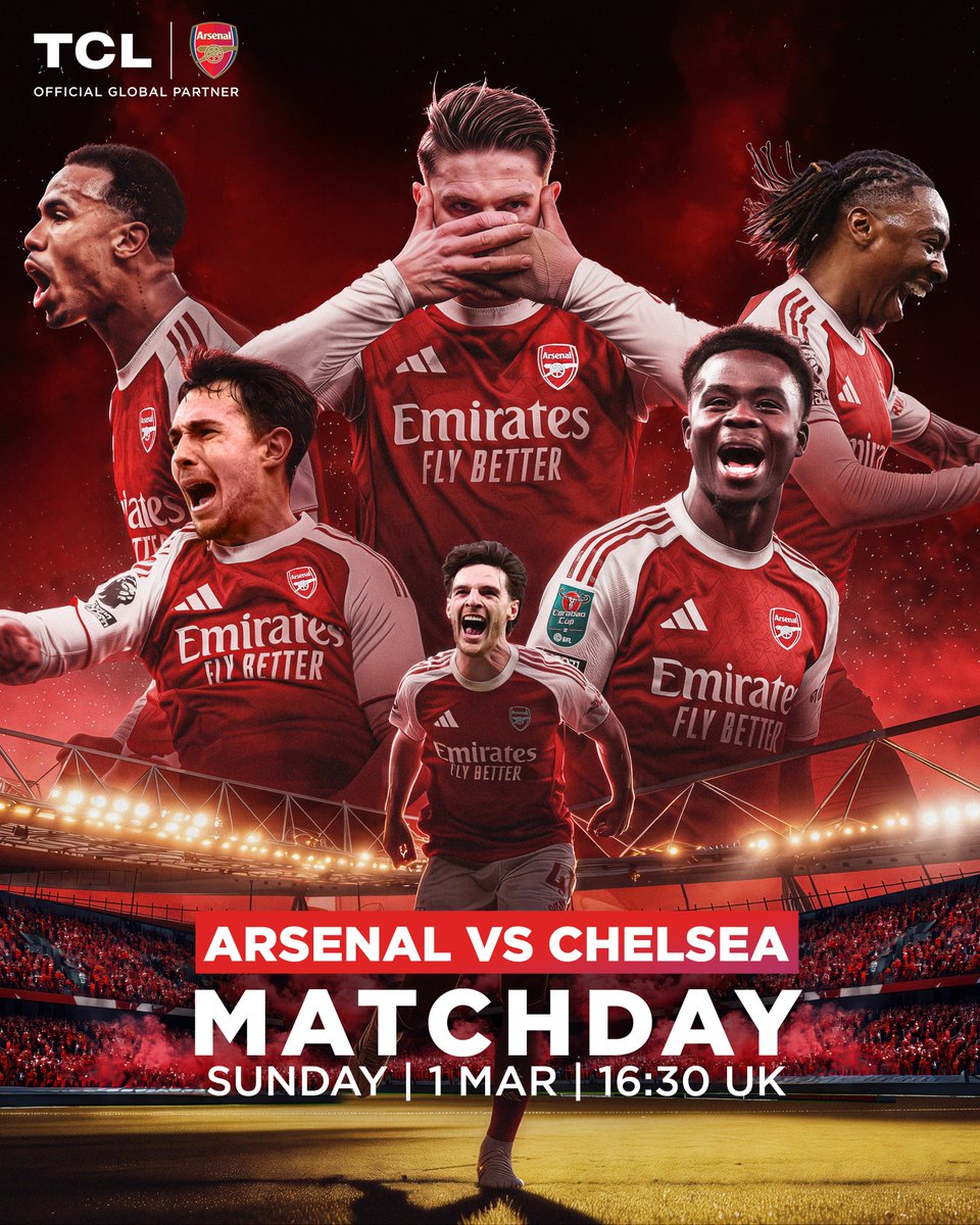 Big rivalry. Big screen. 🔴⚪ Arsenal vs Chelsea hits differently on a ...