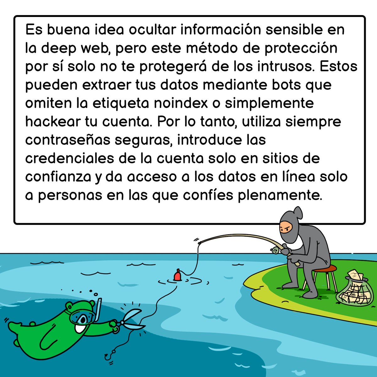 KasperskyES's tweet photo. Cuando escuches hablar sobre la deep web no pienses que es algo reservado para los hackers 😅 https://t.co/J9BZRGTxov