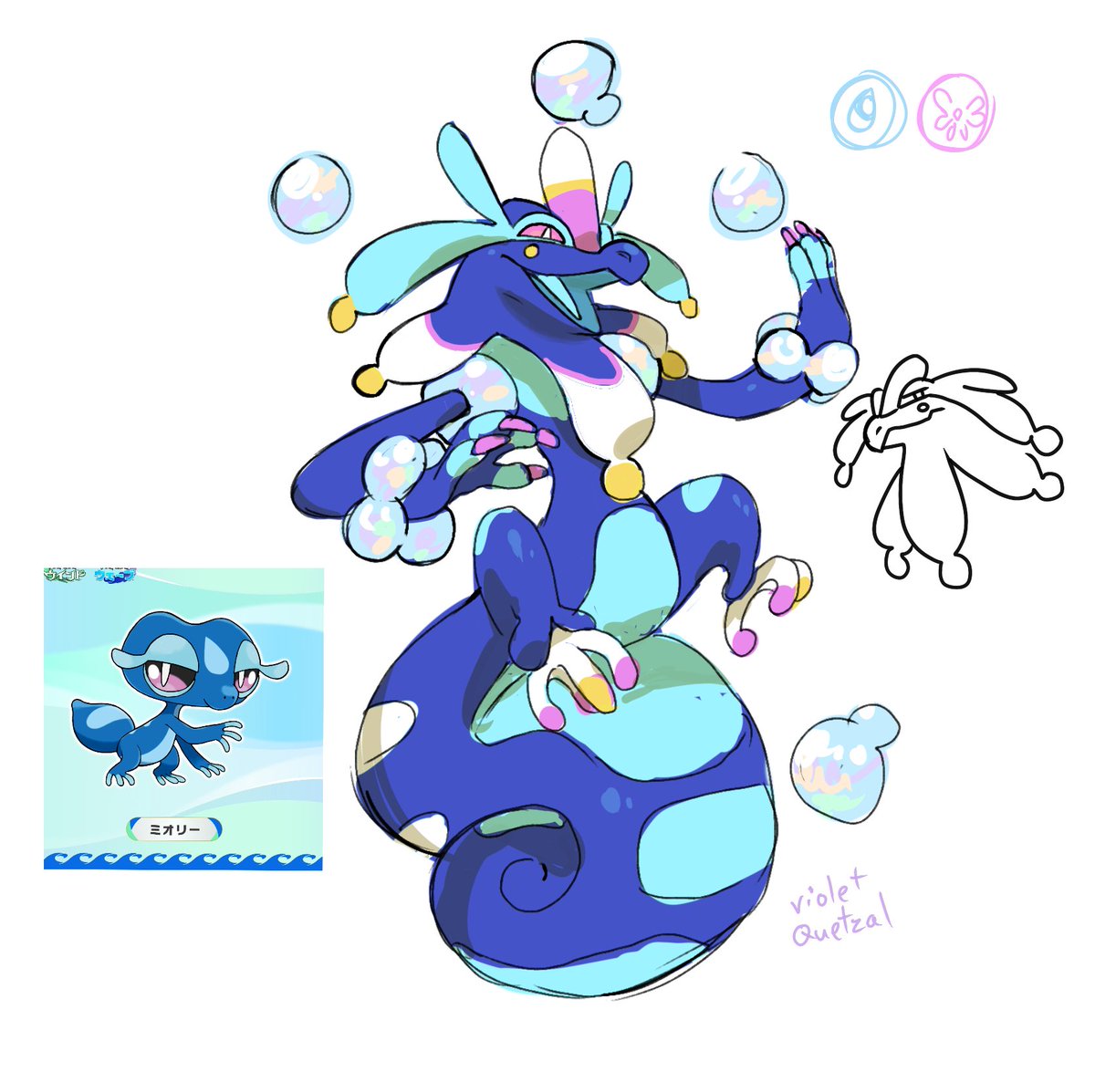 Vioquetzal's tweet image. My idea on what Gecqua’s final evo might be like
#pokemonday #pokemonwindsandwaves