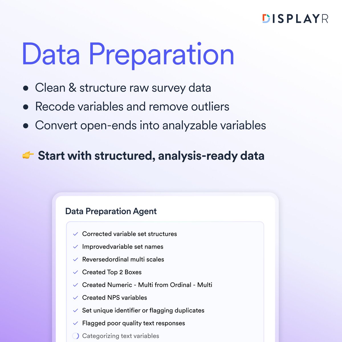 Displayr tweet media