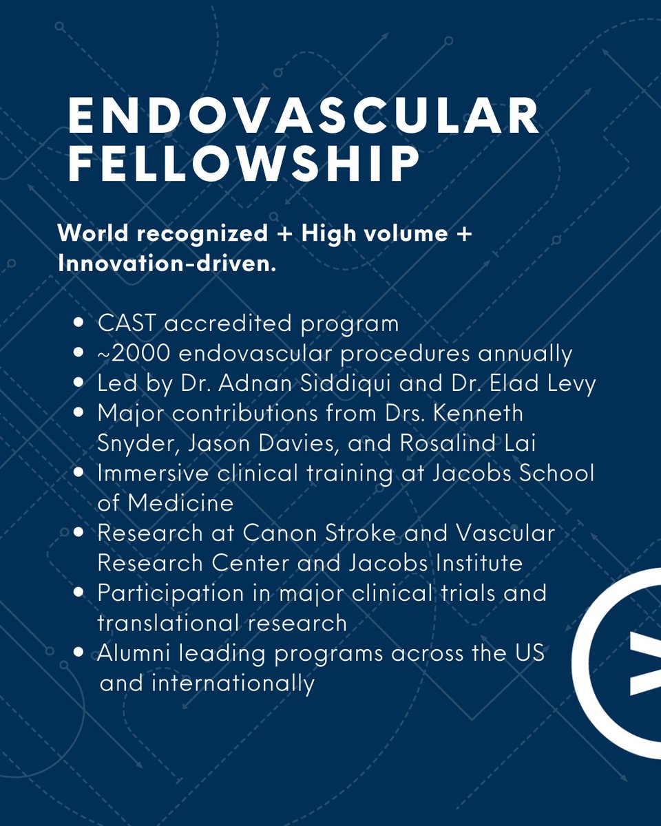 UB_Neurosurgery's tweet photo. UB Neurosurgery offers three CAST-accredited fellowships in #Endovascular, #Spine, and #FunctionalNeurosurgery

Each built on high clinical volume, advanced technology, and academic rigor. 

Learn what sets them apart: https://t.co/ZEbinT3SCL https://t.co/pWfVX7MK02