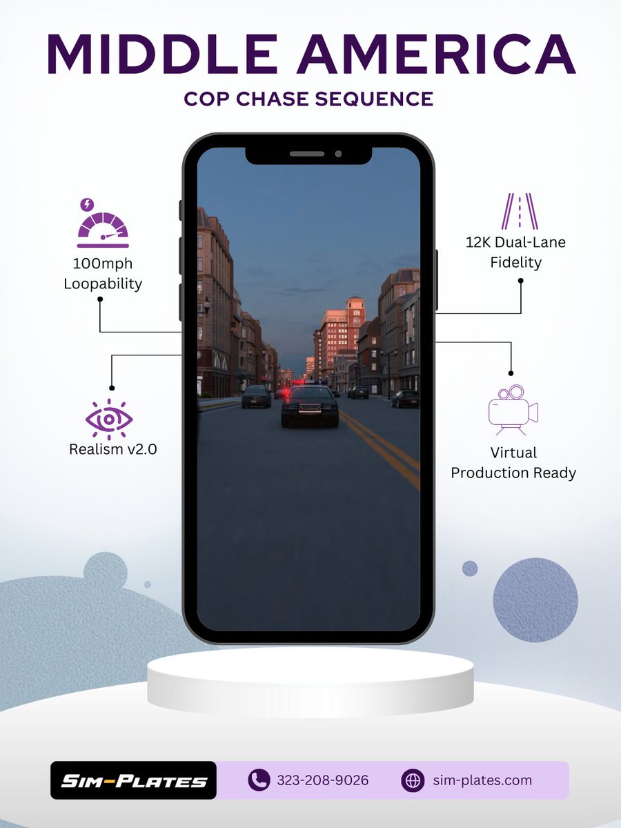 sim_plates's tweet image. Big energy. Bigger impact.
Middle America: Cop Chase Sequence is built for action-driven narrative scenes.

100mph Loopability
Dual-Lane Fidelity
Virtual Production Ready
Realism

Explore it here: zurl.co/Ay4VQ

#drivingplates #virtualproduction #simplates #vfx
