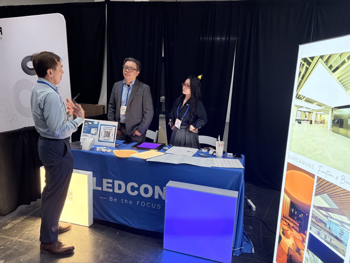 LEDCONN's tweet photo. Thank you to everyone who stopped by LEDCONN at the 2026 IESLA Product Fair!

We loved meeting you, sharing what’s new, and talking through your upcoming projects. Let’s stay in touch—contact us anytime！ ✨

#LEDCONN #IESLA #ProductFair #LightingDesign #Backlighting https://t.co/dS7Rtbc6XS