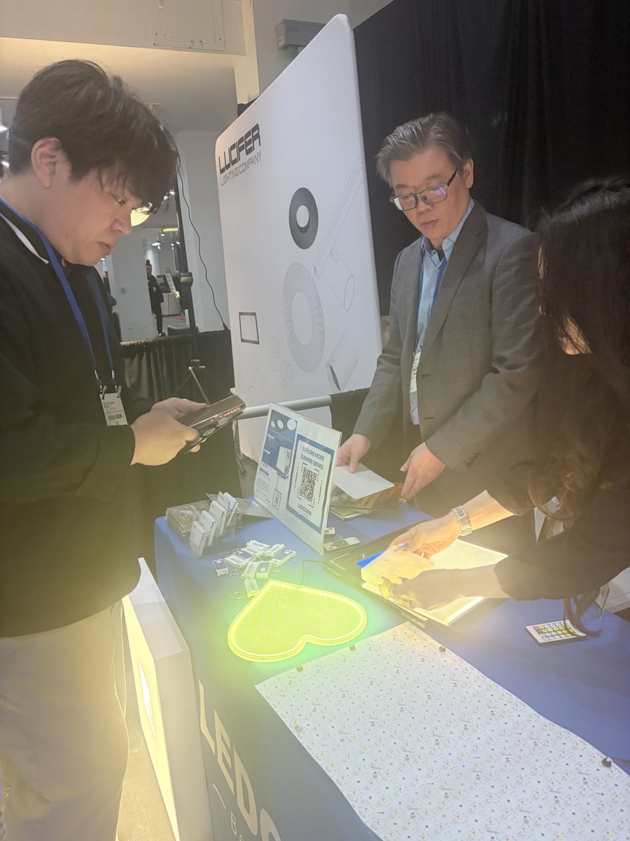 LEDCONN's tweet photo. Thank you to everyone who stopped by LEDCONN at the 2026 IESLA Product Fair!

We loved meeting you, sharing what’s new, and talking through your upcoming projects. Let’s stay in touch—contact us anytime！ ✨

#LEDCONN #IESLA #ProductFair #LightingDesign #Backlighting https://t.co/dS7Rtbc6XS