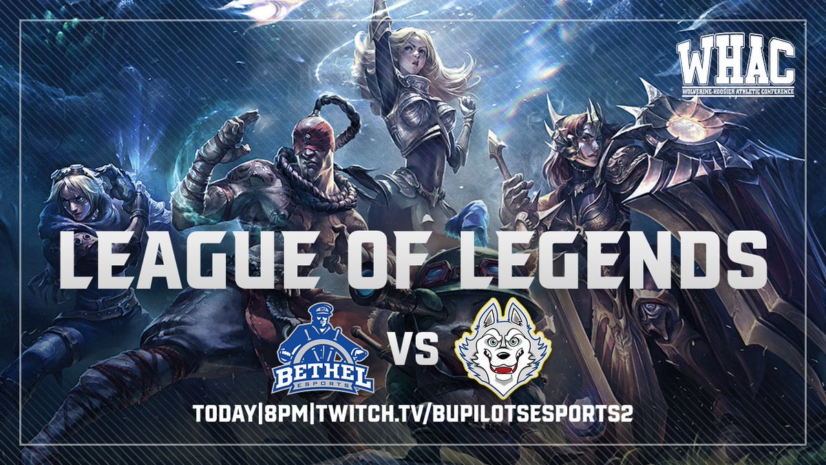 BUPilotsEsports's tweet photo. Pilots, are you ready? Bethel Esports goes against Siena Heights in League of Legends tonight at 8 PM! Catch it live at https://t.co/IqJ1u08sJe! #BUPilots #Esports #therightwaytoplay #leagueoflegends #withchristatthehelm https://t.co/H7cZNtOV2I