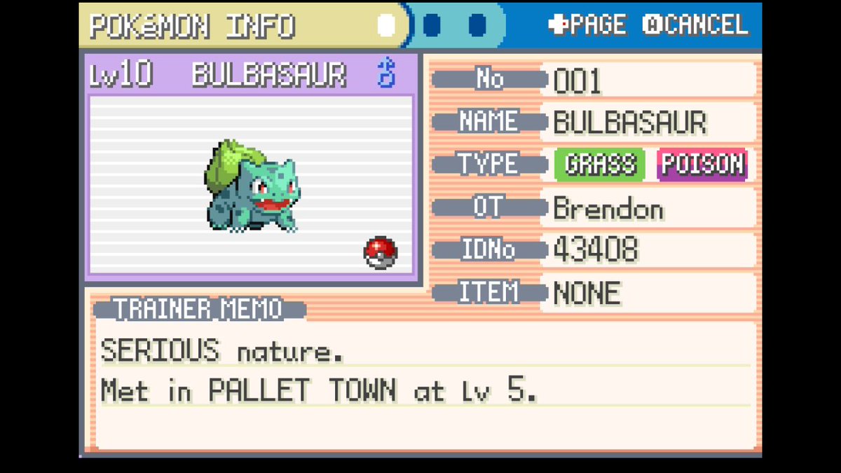 I made a start on Pokémon Fire Red and decided to mix it up a bit and start with Bulbasaur this time since I usually go for one of the other two. #PokemonDay #pokemonfirered