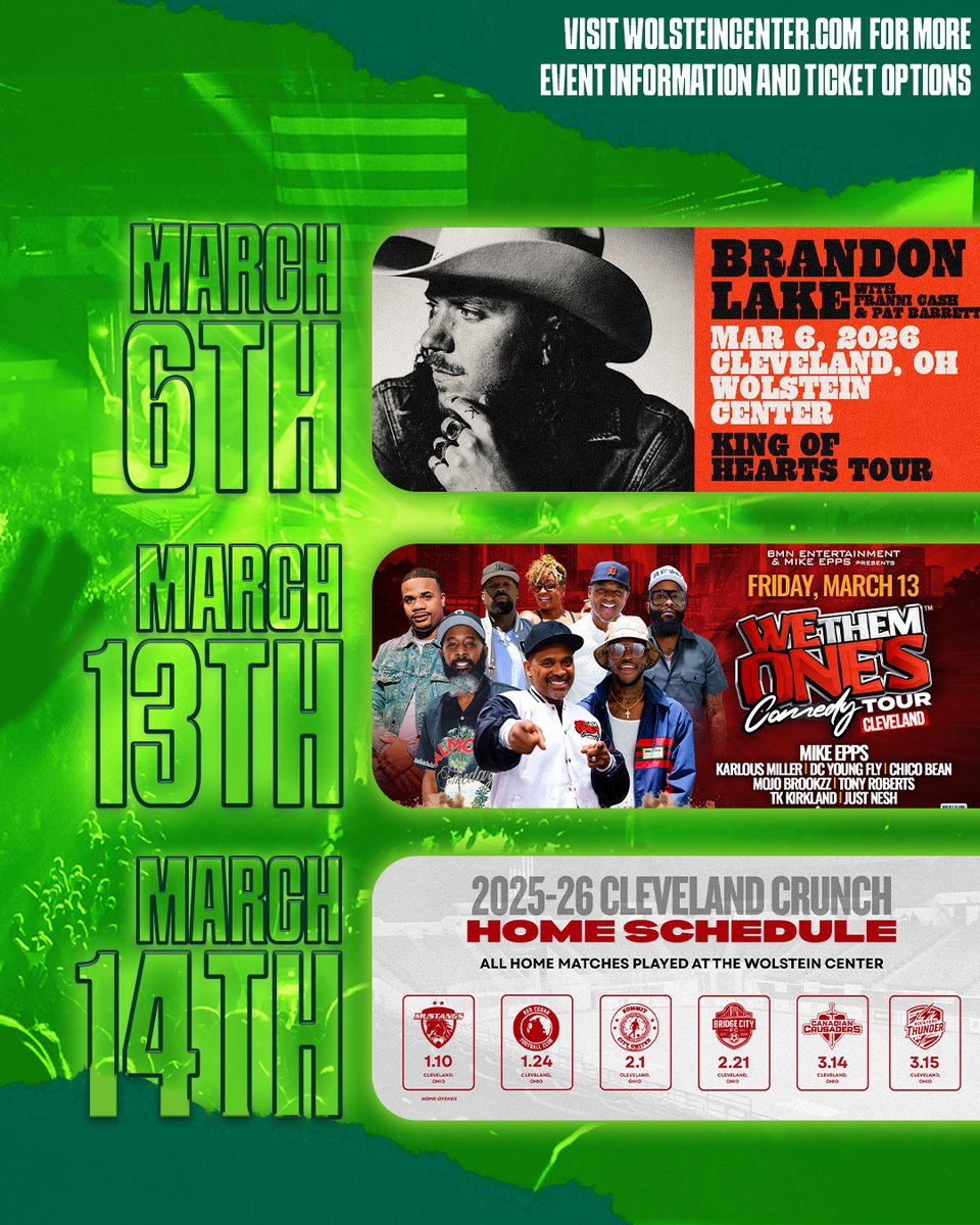 Wolstein Center at Cleveland State University tweet media