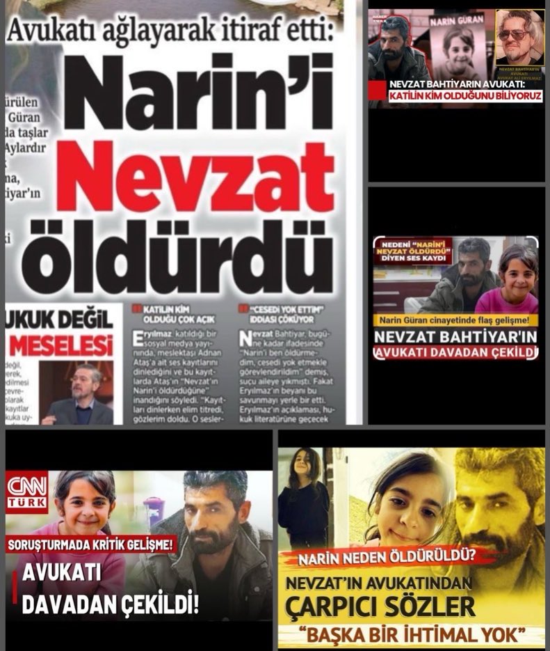 Alo Adalet
#NarinDavasındakiDeliller ORTADA
HERŞEY APAÇIK ORTADA
#NariniçinAdalet NEREDE

(Yaren #TRT1 mert hakan yandaş bahçeli kabe’de Afganistan hakan fidan şampiyonlar Ligi #karmakarışık ülke Bahçeli Necmettin Erbakan mekanı)
