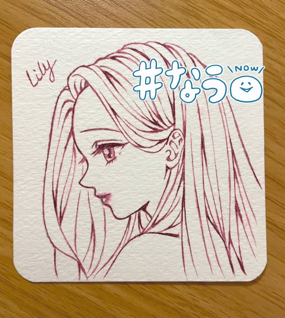 サインカードです🙌🐢 「川崎文具店アナログイラスト展 新色オリジナル