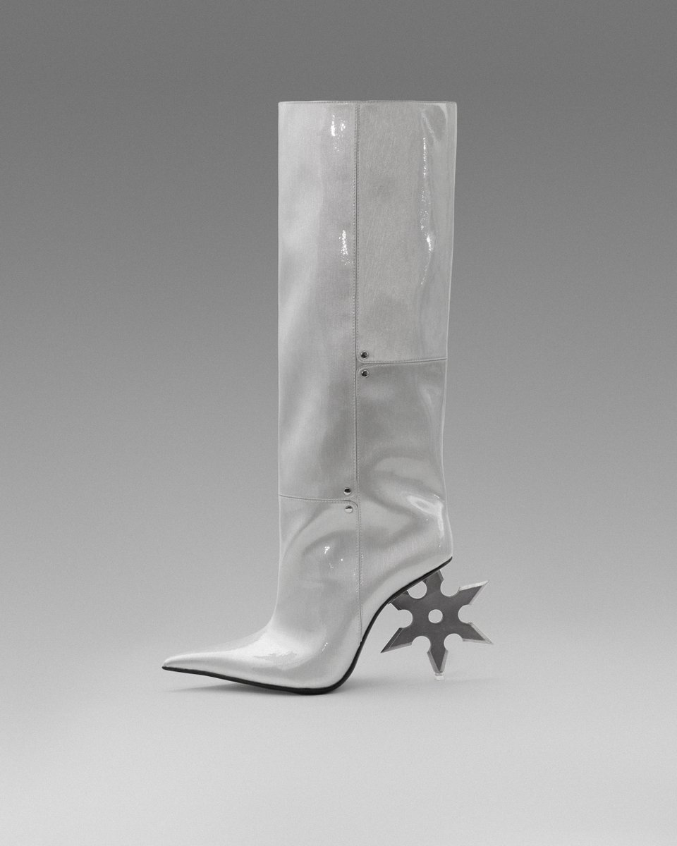 rombautofficial's tweet photo. Rombaut Autumn–Winter 2026

Paris Fashion Week Showroom
March 3 - 10

Featuring

Shuriken Heel Silver
Shell Heel Glitch
Astro Boot Sofa
Ballet Sofa https://t.co/9XWwvKDJor