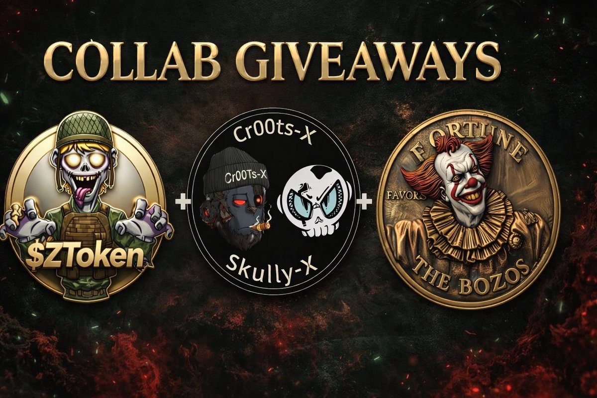To celebrate our collaboration with @ZombieSquadNFTs, we’re running a special community giveaway for our holders and new frens joining the ecosystem 🧟🔥

🎯 Snapshot Details
We’ll be taking a snapshot of:
• ✅ Top 10 holders of Cr00t-x
• ✅ Top 10 holders of Bozo’s

🎁
