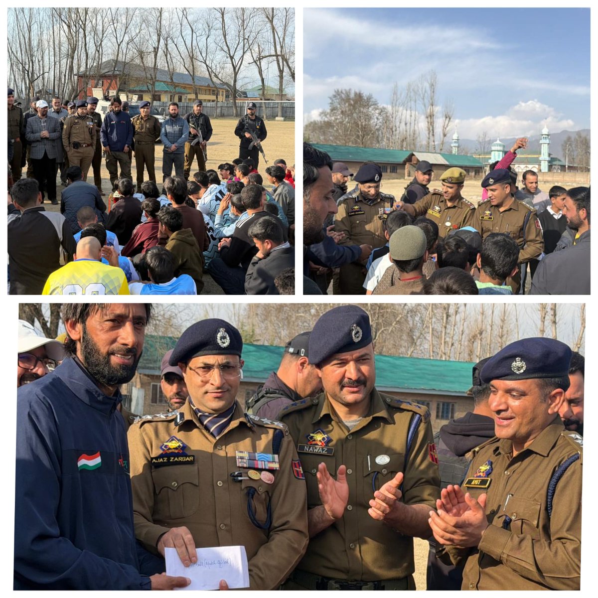 BandiporaFirst's tweet photo. Bandipora Police concluded the Football Tournament at Sports Ground Hajin under the CAP.SSP Bandipora, felicitated winners and participants and urged youth to channel their energy into disciplined sports, steering away from drug abuse. https://t.co/k1tDDDrIo8