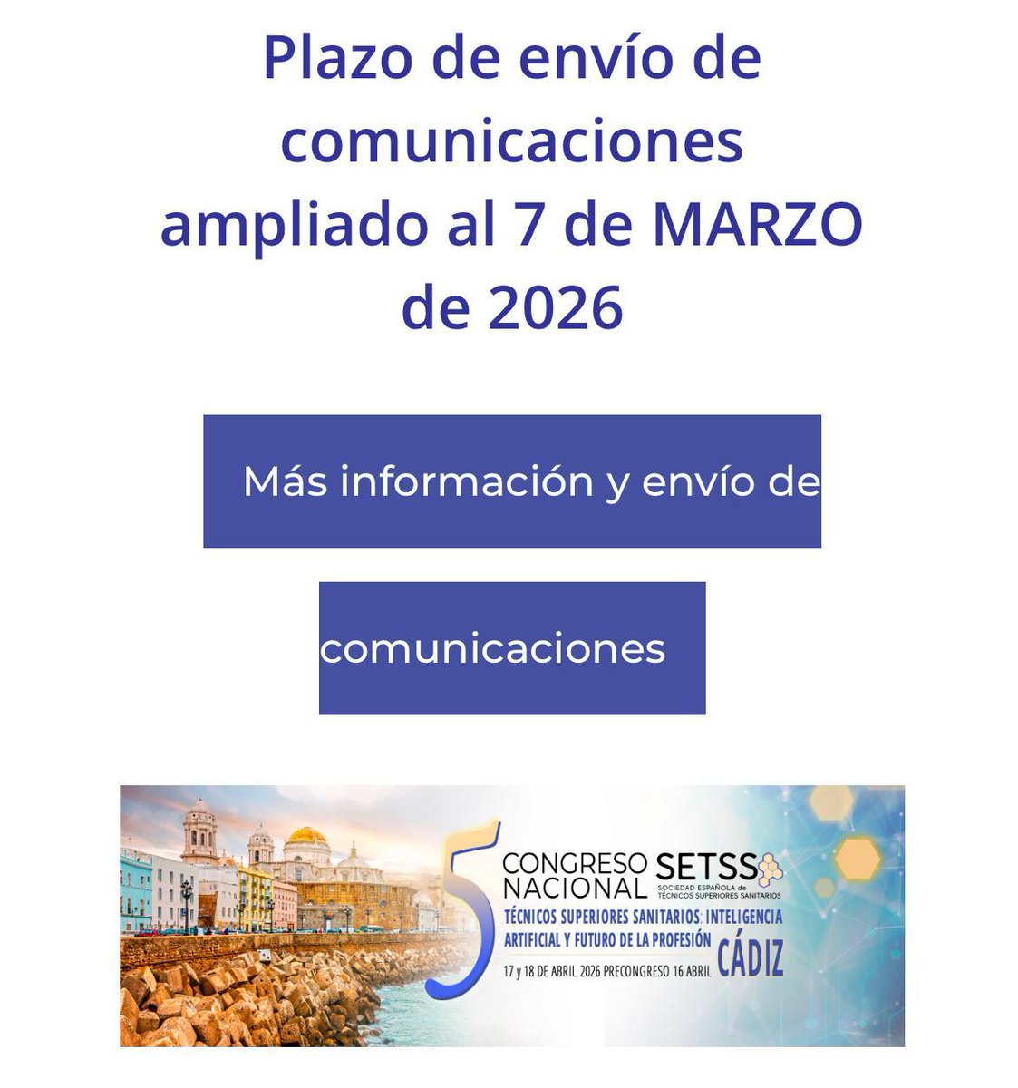 SETSS- Sociedad Española de Técn. Sup. Sanitarios tweet media