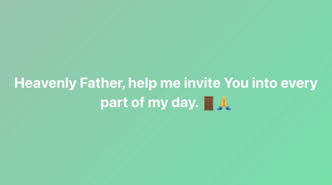 Invite God into your life. #FaithTalk995