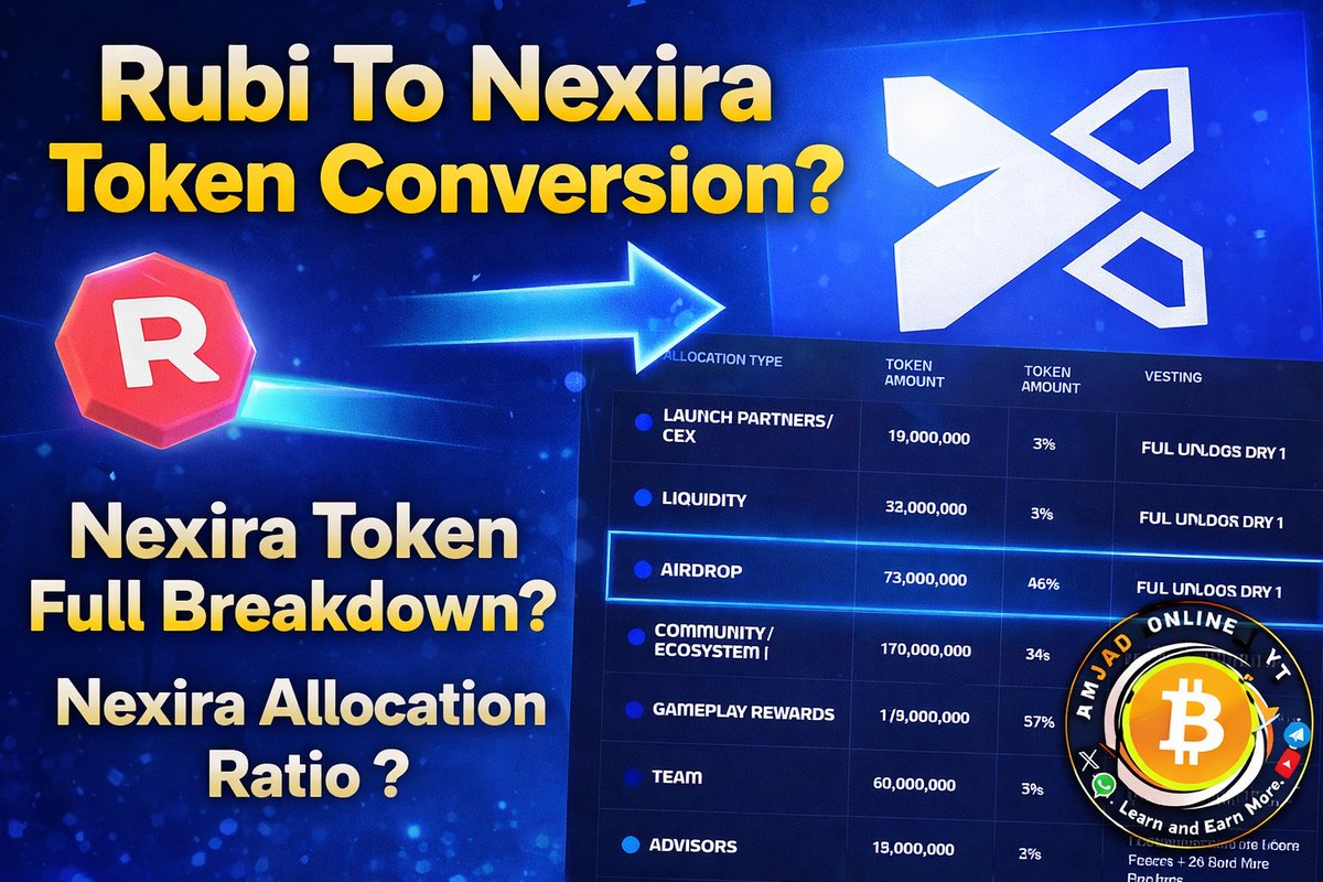 Let's break it down in simple terms 🎁
Ruby to $NEXI Calculation
- Total Ruby given out: 381,201,000
- Total $NEXI for Ruby holders: 75 million
- Conversion: 1 Ruby ≈ 0.1967 $NEXI

Your Share
- You got ~20,000 Ruby
- Estimated $NEXI: ≈ 3,934 $NEXI