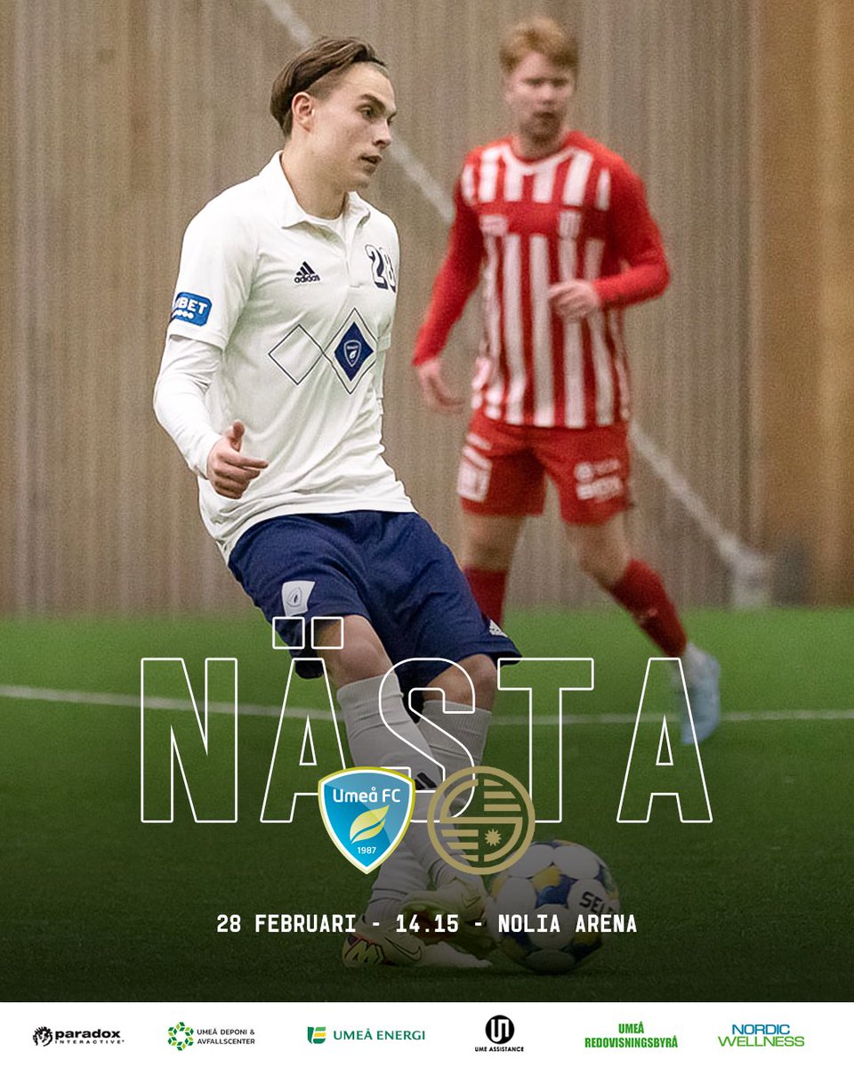 UmeaFC's tweet photo. 🔜 Skellefteå hemma står näst på försäsongsschemat!
Matchen sänds på https://t.co/YL52jrqG06! 🖥️
#UFCSFF #FörUmeå https://t.co/aGICZ4ZFMW