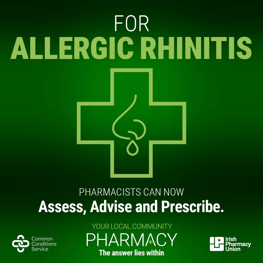 IrishPharmacy's tweet photo. Pharmacists can now assess, advise and prescribe for 8 common conditions ๐
๐Visit https://t.co/KpHN3BIud4 for more information
#ThinkPharmacy #CommonConditions https://t.co/OeUIZMan4R