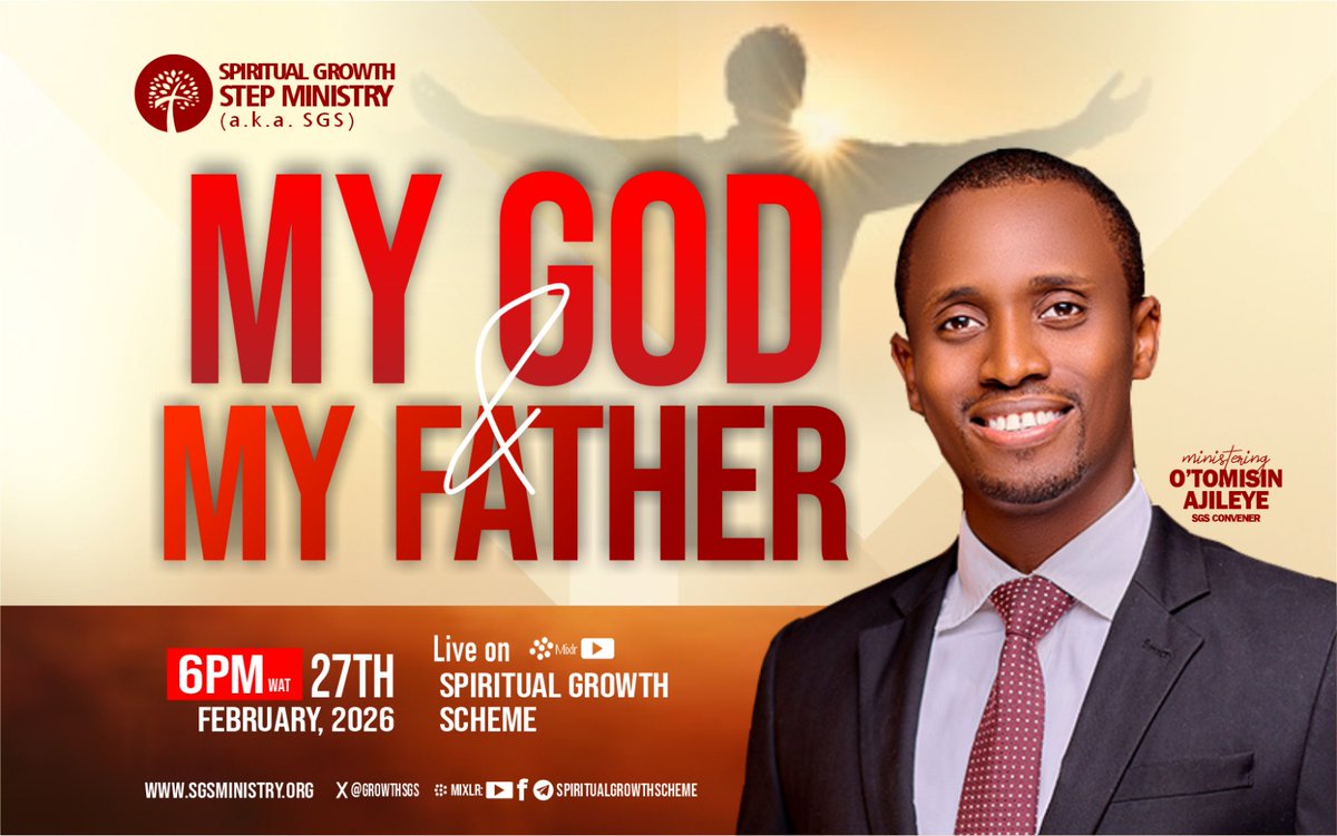 *🧑‍🧒MY GOD &amp; MY FATHER || PST. O'TOMISIN AJILEYE*

Some Christians know how to relate with God as a Father, others relate with Him as the Almighty. Meanwhile knowing the balance of this dual personality of God is key to a healthy spiritual growth. Join us TODAY as the burden of