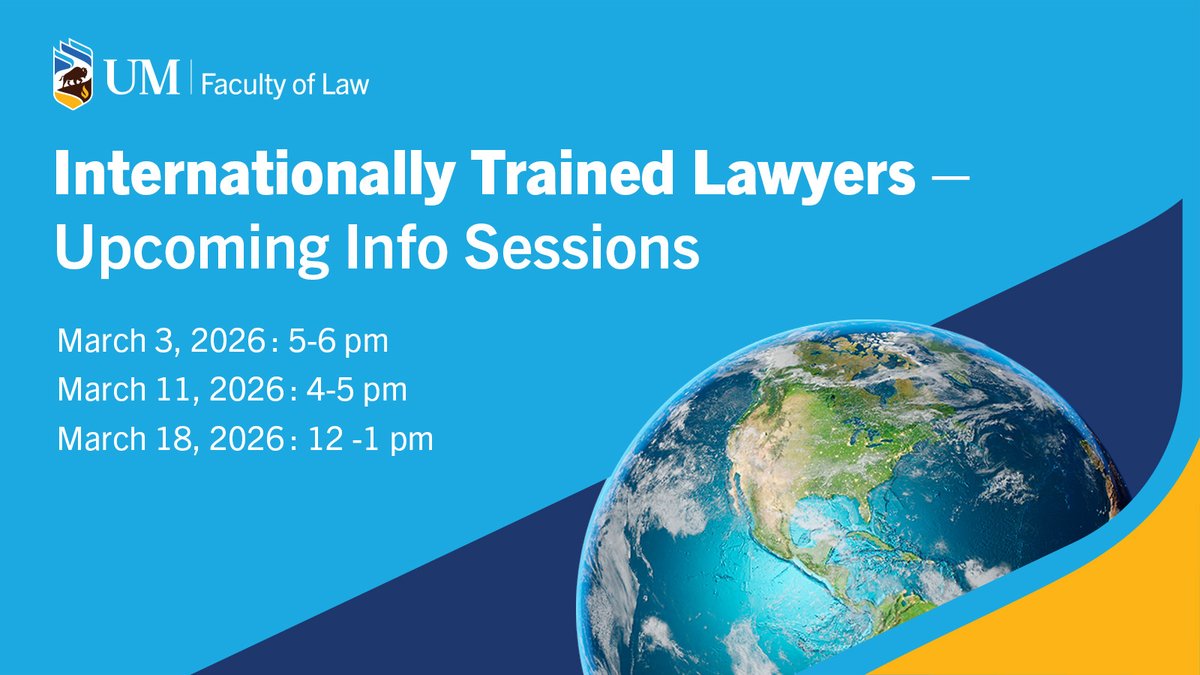 Faculty of Law, University of Manitoba tweet media