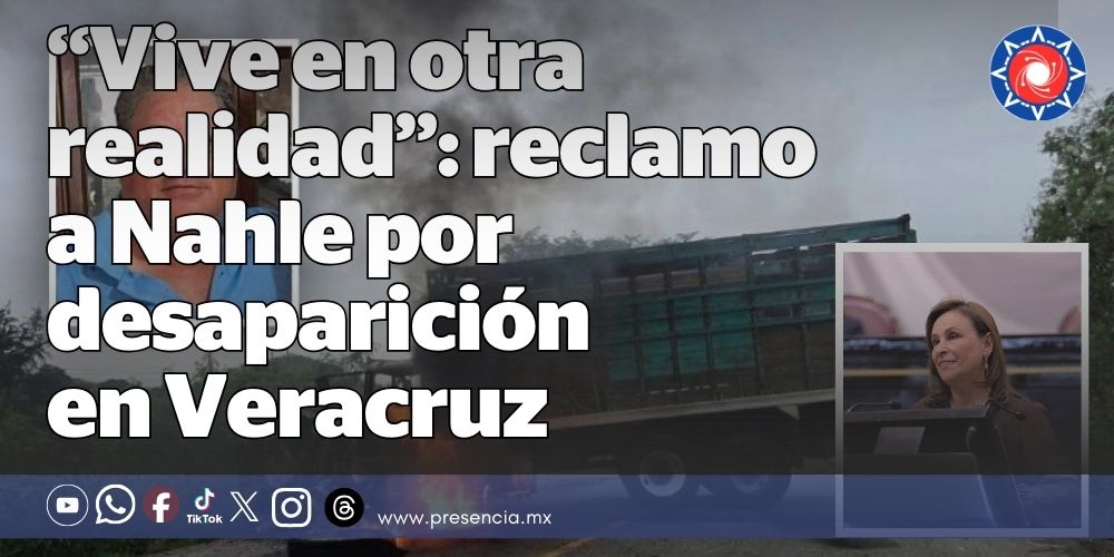 A cinco días de la desaparición de Bulmaro Herrera tras la quema de su tráiler en la carretera Álamo–Tihuatlán, su hermana Araceli cuestionó la postura de la gobernadora Rocío Nahle ante la inseguridad en Veracruz.

presencia.mx/nota.aspx?id=2…