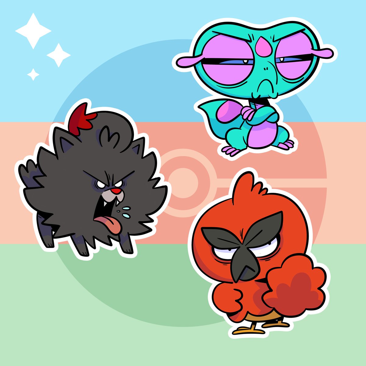 Artmonkeymg2's tweet photo. Happy Pokémon Day!
Gen 10 is looking amazing!
And of course here's my grumpy shiny predictions, what do you think?
Who will you be picking?
#pokemonday #gen10 #pokemonwindswave #pokemon #shinypokemon https://t.co/7bQYHvUEq9
