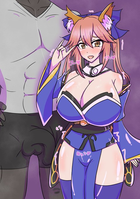 スケブ依頼で描いた玉藻の前ちゃんです 