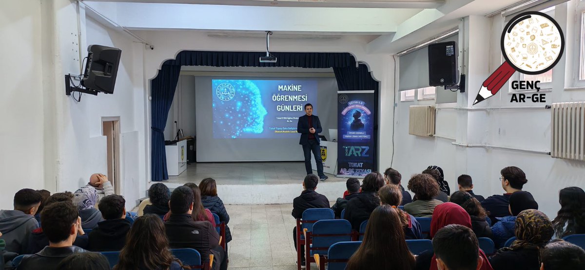 tokatmem's tweet photo. Tokat’ta geleceğin teknolojisi sahaya iniyor! 🚀

Eğitim 5.0: Tokat Yapay Zeka Hareketi kapsamında başlattığımız "Makine Öğrenmesi Günleri" ile okullarımızda gençlerimizle buluşuyoruz.

İşte etkinliğimizin öne çıkanları:

🤖 Teoriden Pratiğe: Gençlerimiz, makine öğrenmesi algoritmalarını sadece dinlemekle kalmıyor; yerli ve milli imkanlarımızla geliştirilen TARZ ekosistemi üzerinde uygulama yapma şansı yakalıyor.

🛡️ Güvenli Teknoloji: Eğitimlerimizde verinin yerelliği ve güvenliği vurgusuyla, teknolojiyi bilinçli üreten bir nesil yetiştiriyoruz.

💡 Genç Ar-Ge Vizyonu: MEB Genç Ar-Ge hedefleri doğrultusunda, Tokat’taki okullarımızı birer teknoloji mutfağına dönüştürüyoruz.

Yapay zekayı tüketen değil, kendi değerleriyle üreten bir gelecek için Tokat’ın her köşesinde öğrenmeye ve öğretmeye devam ediyoruz. 

@tcmeb @meb_sgb @ercanturk28 @ayhanozturkmeb @HuseyinKir64