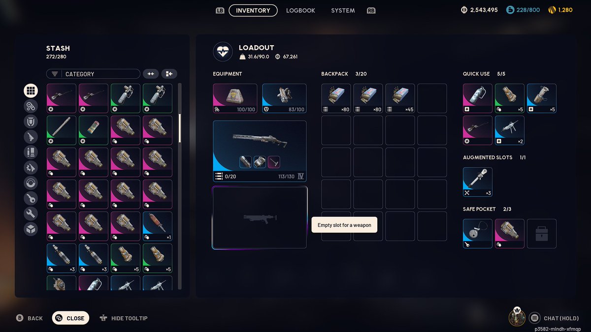 @TakiVan1 @BigfryTV Here is an example of an actual inventory screen ...