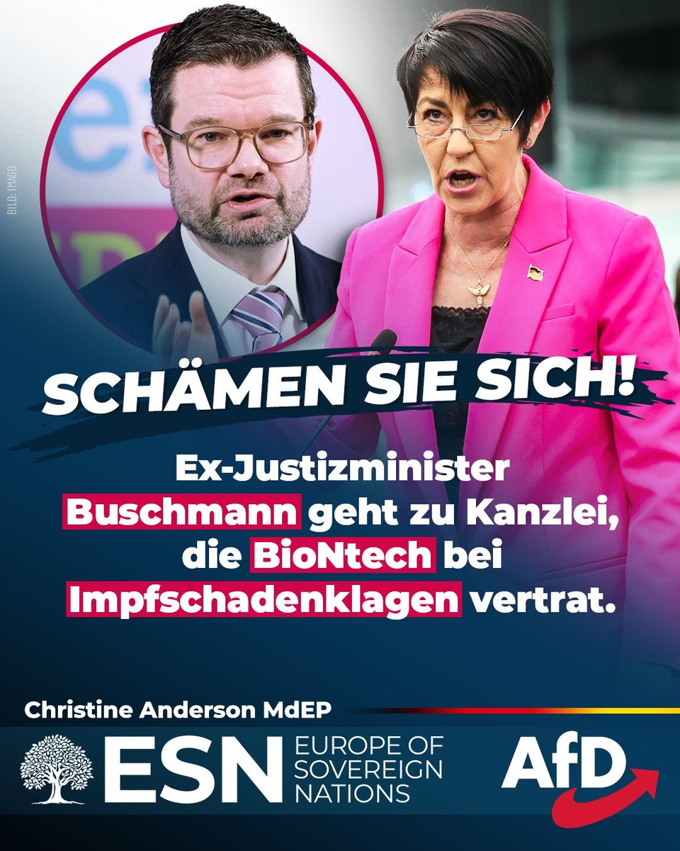 Schamlos:
Ex-Justizminister <a href="/MarcoBuschmann/">Marco Buschmann</a> (FDP) kommt ausgerechnet bei der Kanzlei „White &amp; Case“ unter, die seit Jahrzehnten den Pharmakonzern #Pfizer berät und die zwischenzeitlich für #BioNTech Klagen von Impfopfern abwehrte (dank Haftungsfreistellungen auf Staatskosten).