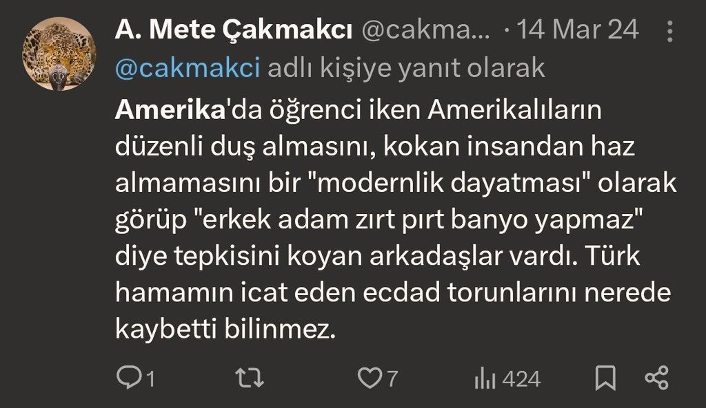 Sanırsın adam Türklerin yoluna baş koymuş da öyle soruyor. Yahu "ben Amerikadayken Türkler yıkanmıyordu" diyen insansın. Bırak şehitlerimizi biz sorarız sen çok yıldızlı bayrağına sarıl da uyu biraz