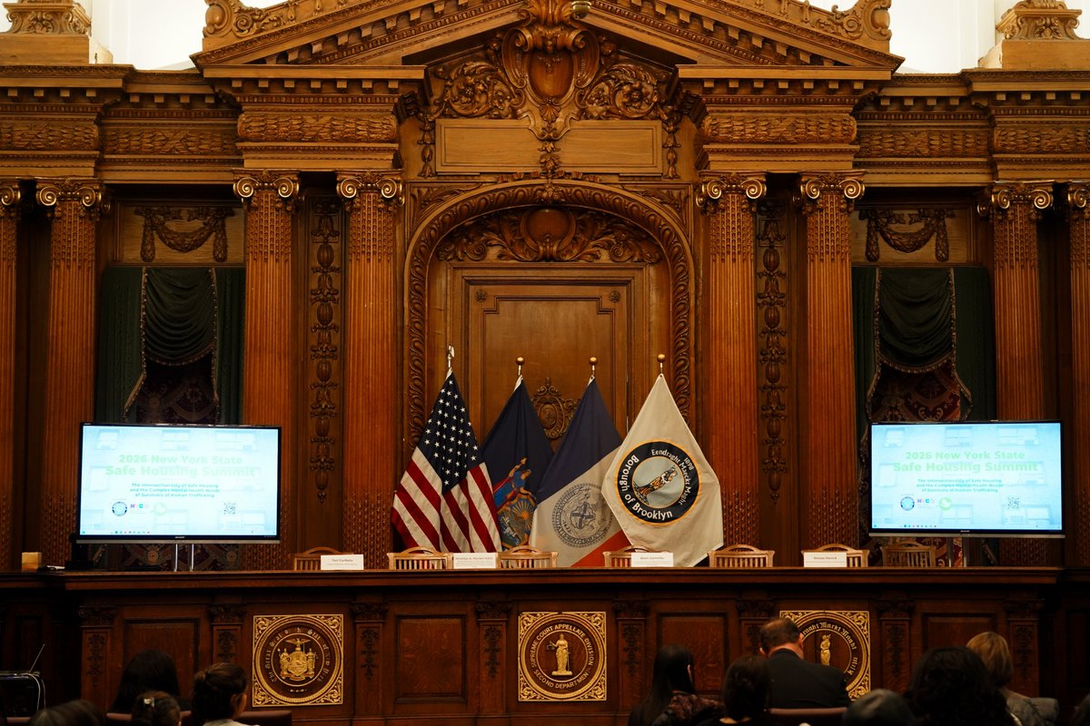 BrooklynDA's tweet photo. Yesterday, I was proud to join @NYCMayorsOffice, @NYCendgbv, and @LifeWay in hosting a summit on Safe Housing and hearing from @UMichLaw Professor Louis C.deBaca on solutions for support and sustained recovery centering survivors of human trafficking. https://t.co/16fFVjShyw