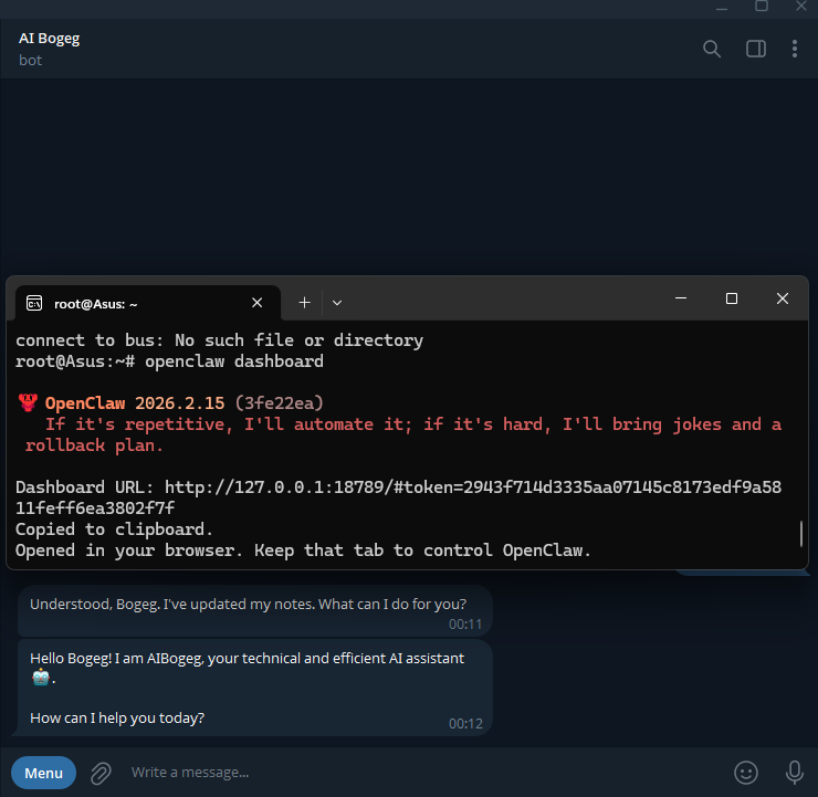 Nigh Ct 

Learning Ai Agent openclaw 
cost
server : Wsl (Windows Subtansi linux)Os Ubuntu 0$
Api       : Groq 0$

Free Api For learning 
 
1. Google AI Studio
2.Groq
3.OpenRouter
4.Mistral La Plateforme
5.GitHub Models 
6.NVIDIA Build / NIM 
7.Cerebras Inference

"Everyone can
