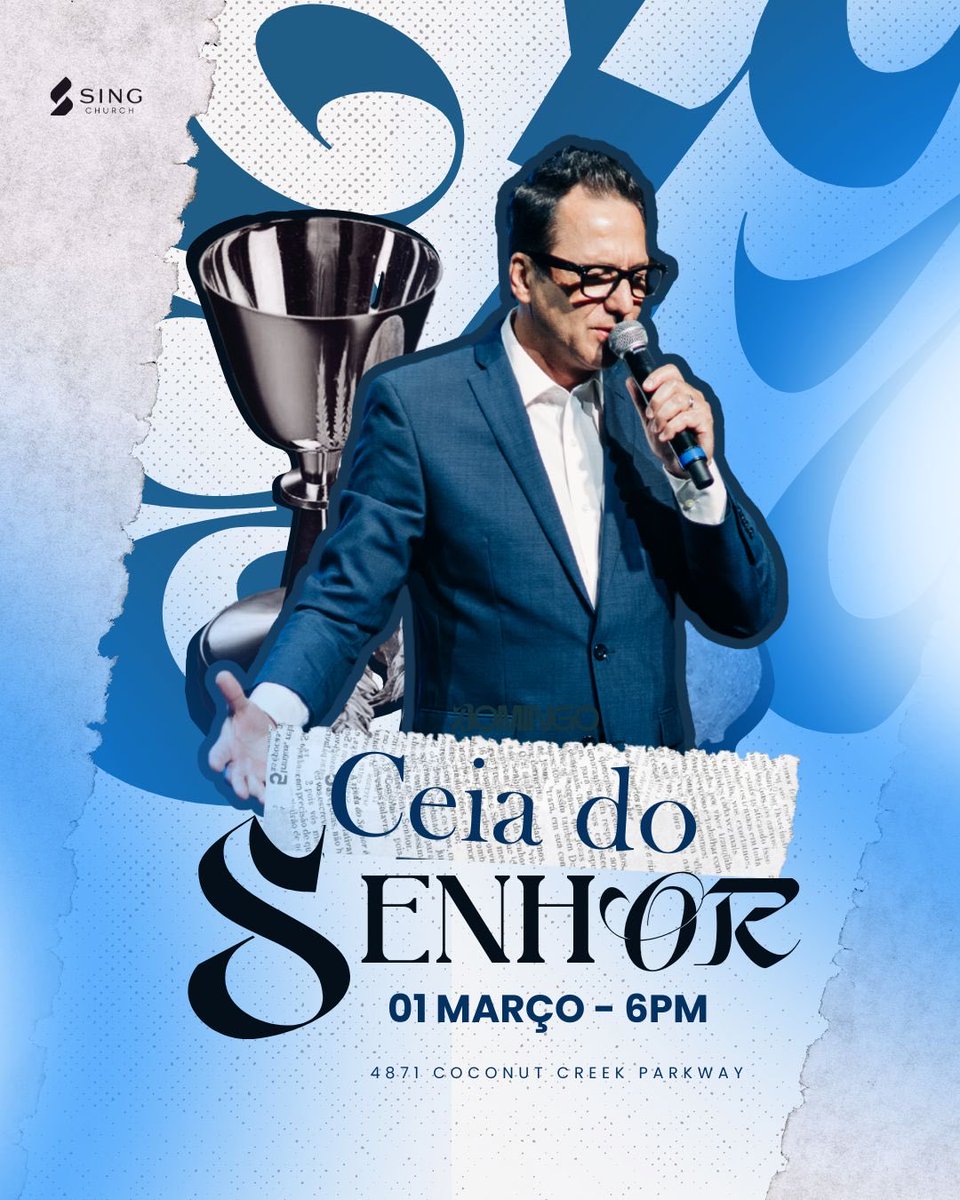 Há um lugar à mesa pra você! 
1° Domingo do Mês estaremos reunidos como família de Deus e participaremos da Ceia do Senhor!

Esperamos por você!
Domingo às 6PM!
<a href="/SingchurchU/">SingChurch.us</a>